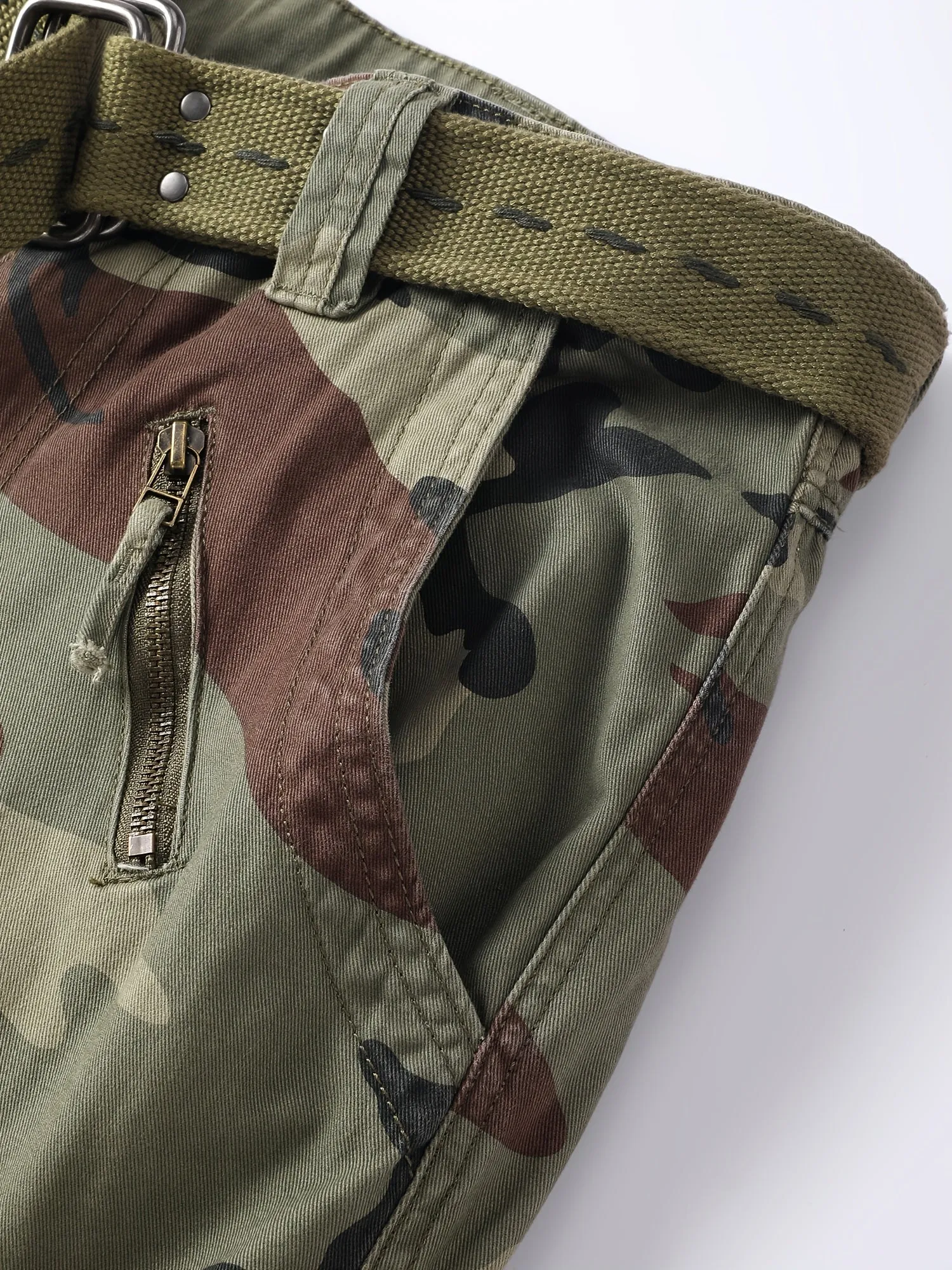 [Durable Cotton Cargo Pants] AKARMY Cargo Pants Camo Pants for Men - Durable Cotton Fabric, Multi-Pockets, Perfect for Hiking, Camping, and Work (No Belt)