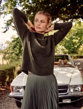 Elena Stand Neck Essential Knit Jumper