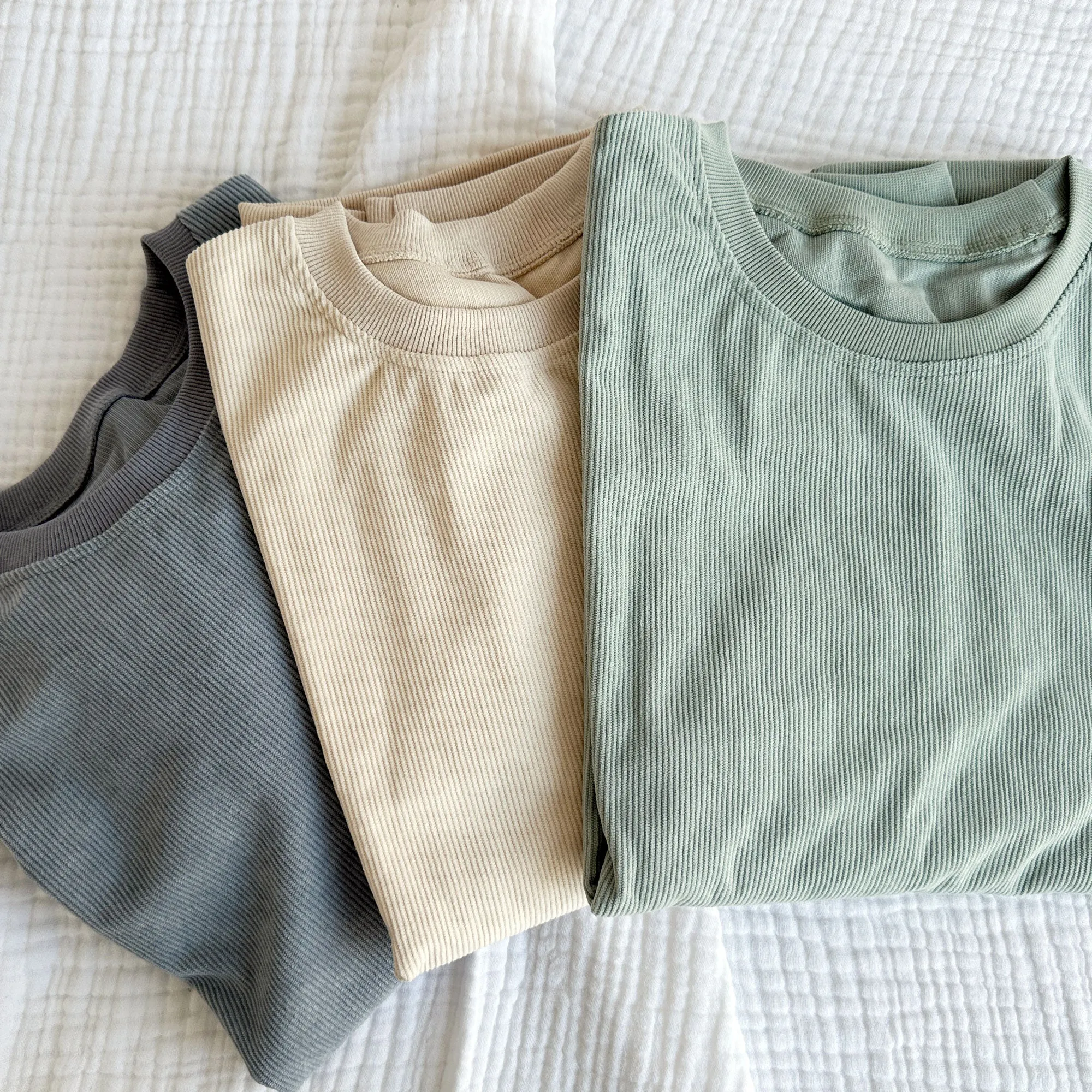 Embroidered MAMA Corduroy Crew