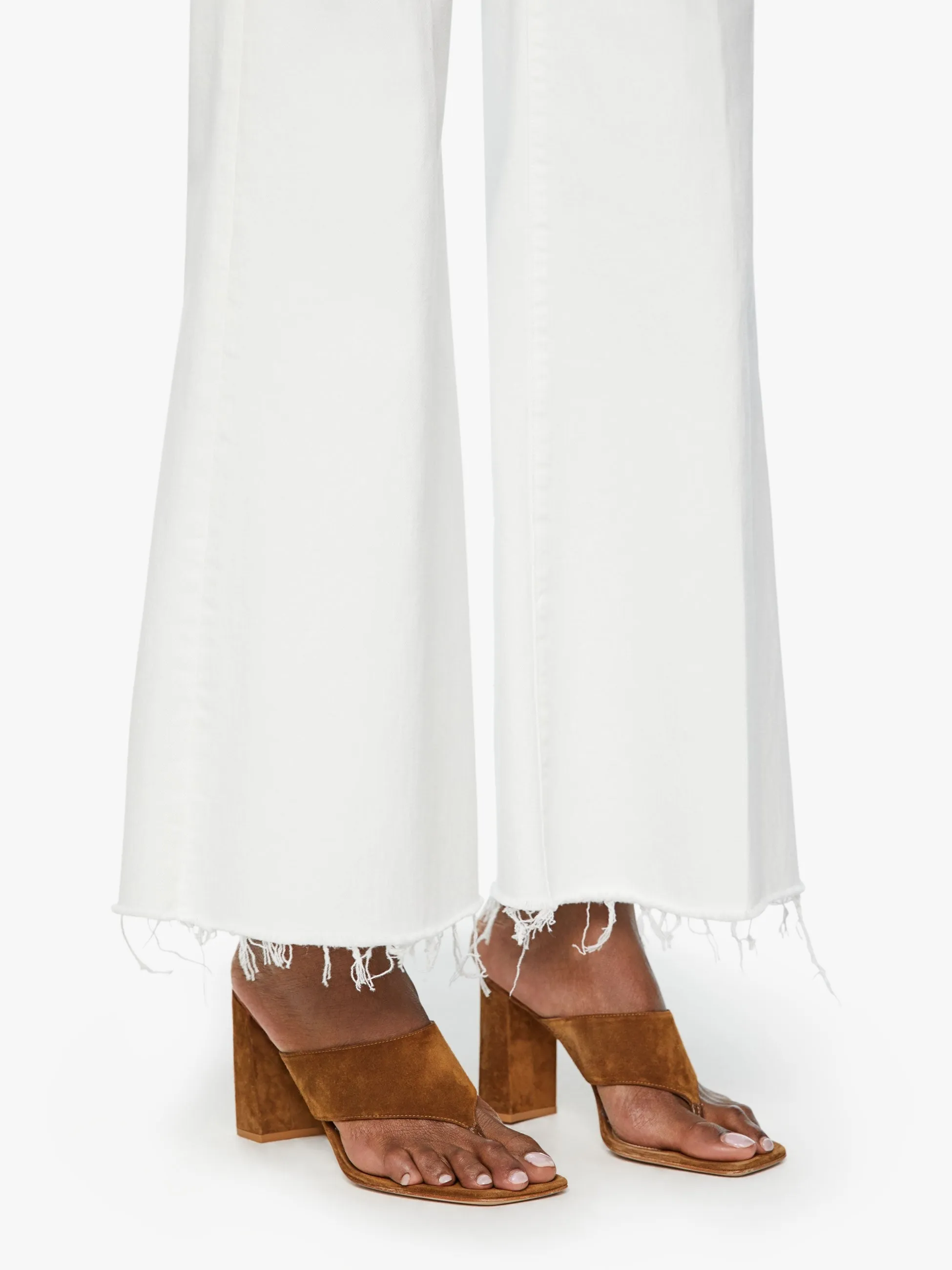 Fairest Of Them All Wide Leg Roller Fray Jean