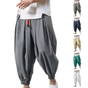 Fashion Harem Pants Men Hiphop Baggy Wide Leg Pants Streetwear Oversized Casual Sweatpants Harajuku Japanese Trousers Male 2025