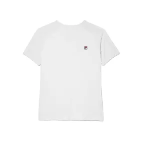 Fila White Line Short Sleeve Top (Women's) - White