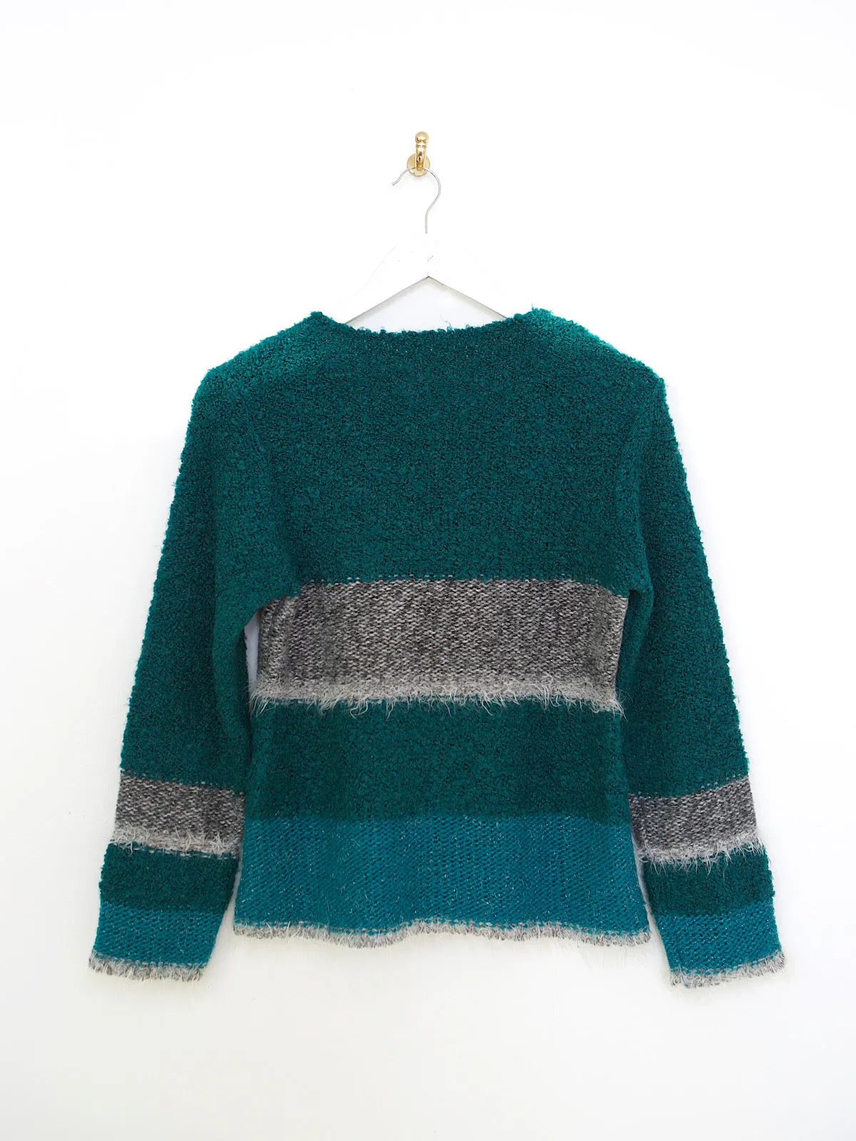 Fluffy and soft winter knitted jumper
