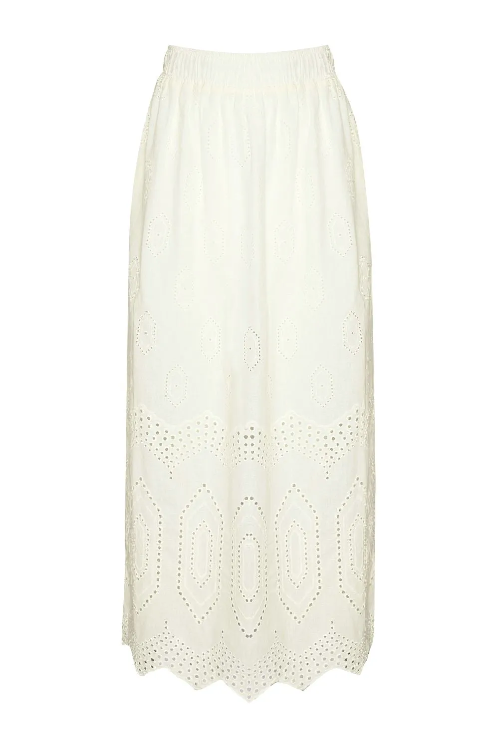 fond skirt - cream broderie