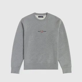 Fred Perry Embroidered Sweatshirt - Steel Marl