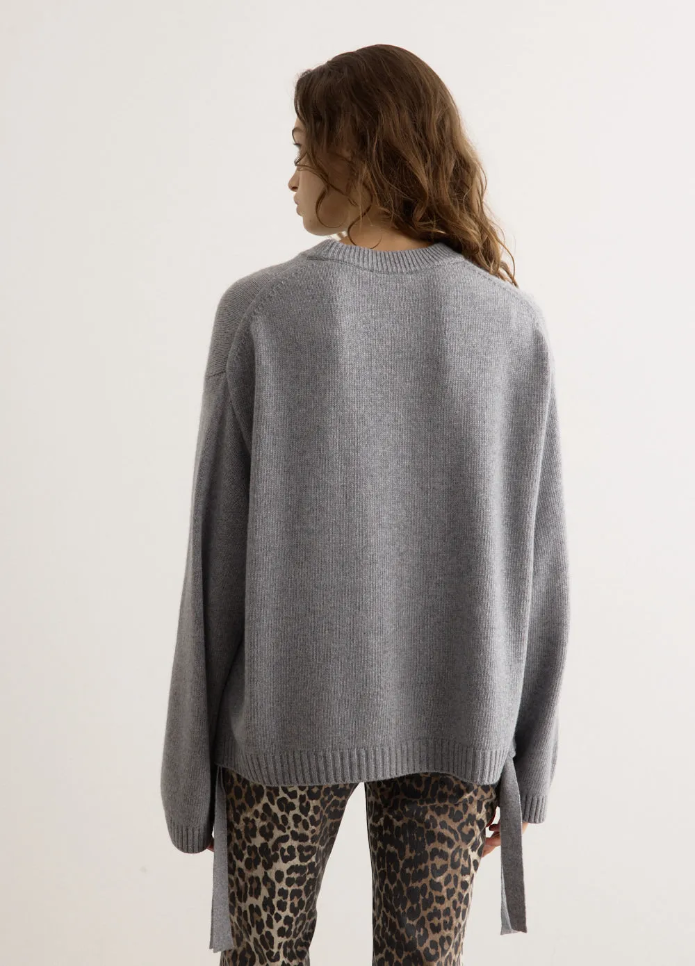 Future Wool Mix Oversized O-Neck Jumper