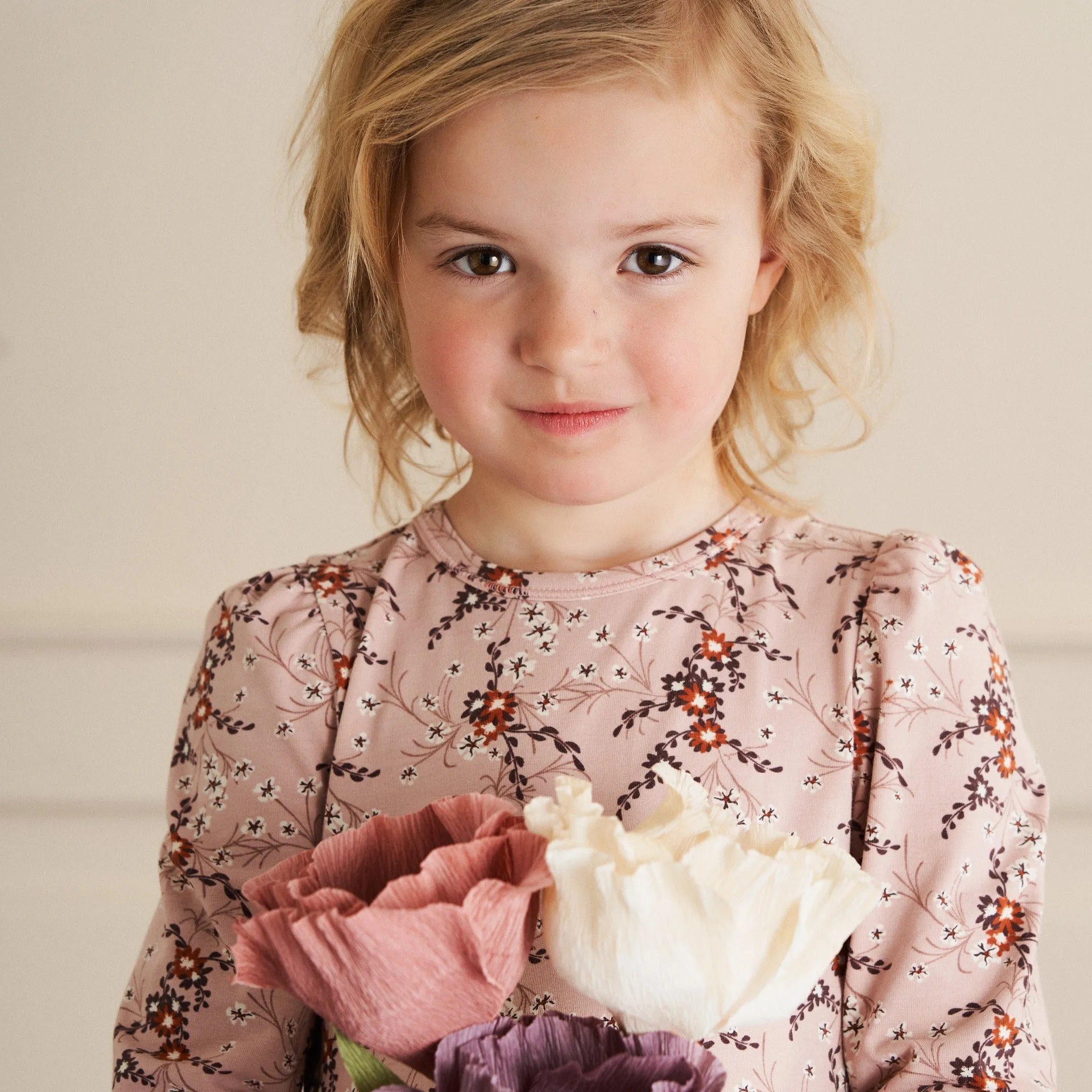 Geranium print dress