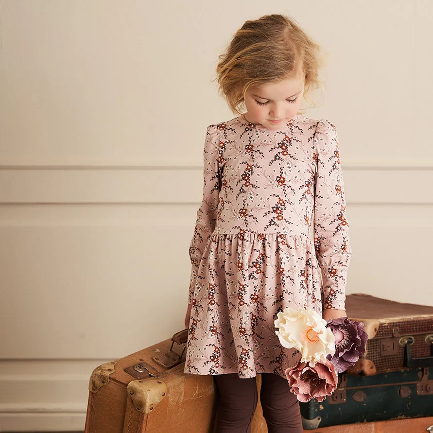 Geranium print dress