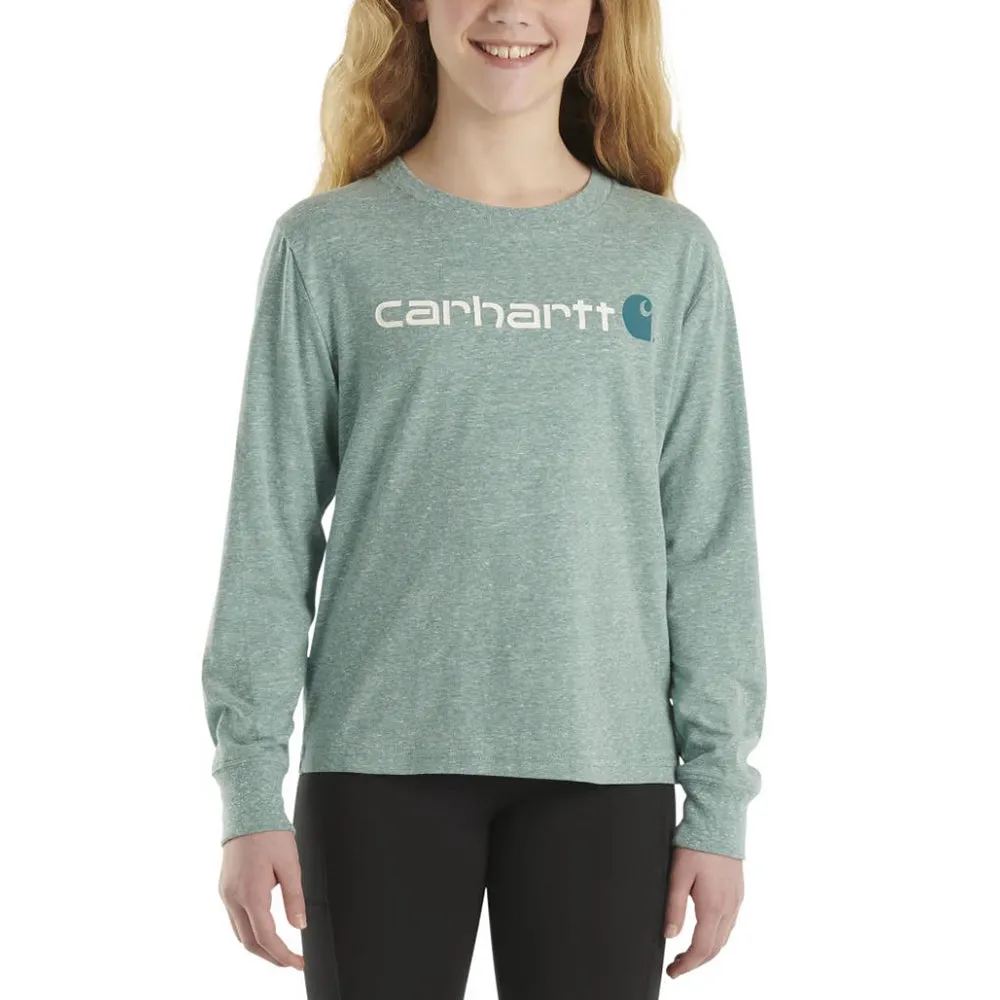 Girls' Core Logo Long-Sleeve T-Shirt CA9978