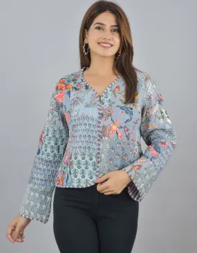 Grey Reversible Quilted Jacket