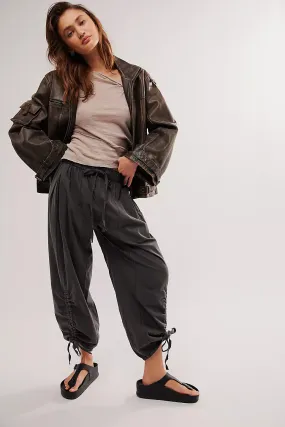 Hadley Poplin Pants - Black