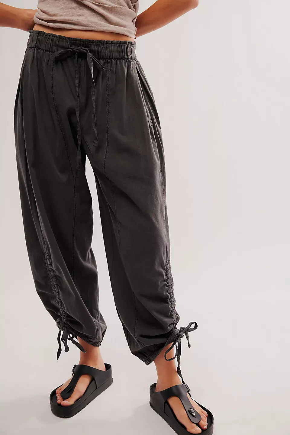 Hadley Poplin Pants - Black
