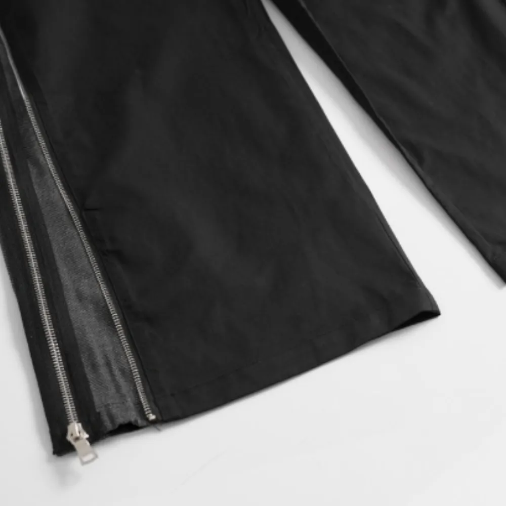 High Street Double Zip Loose Sweatpants