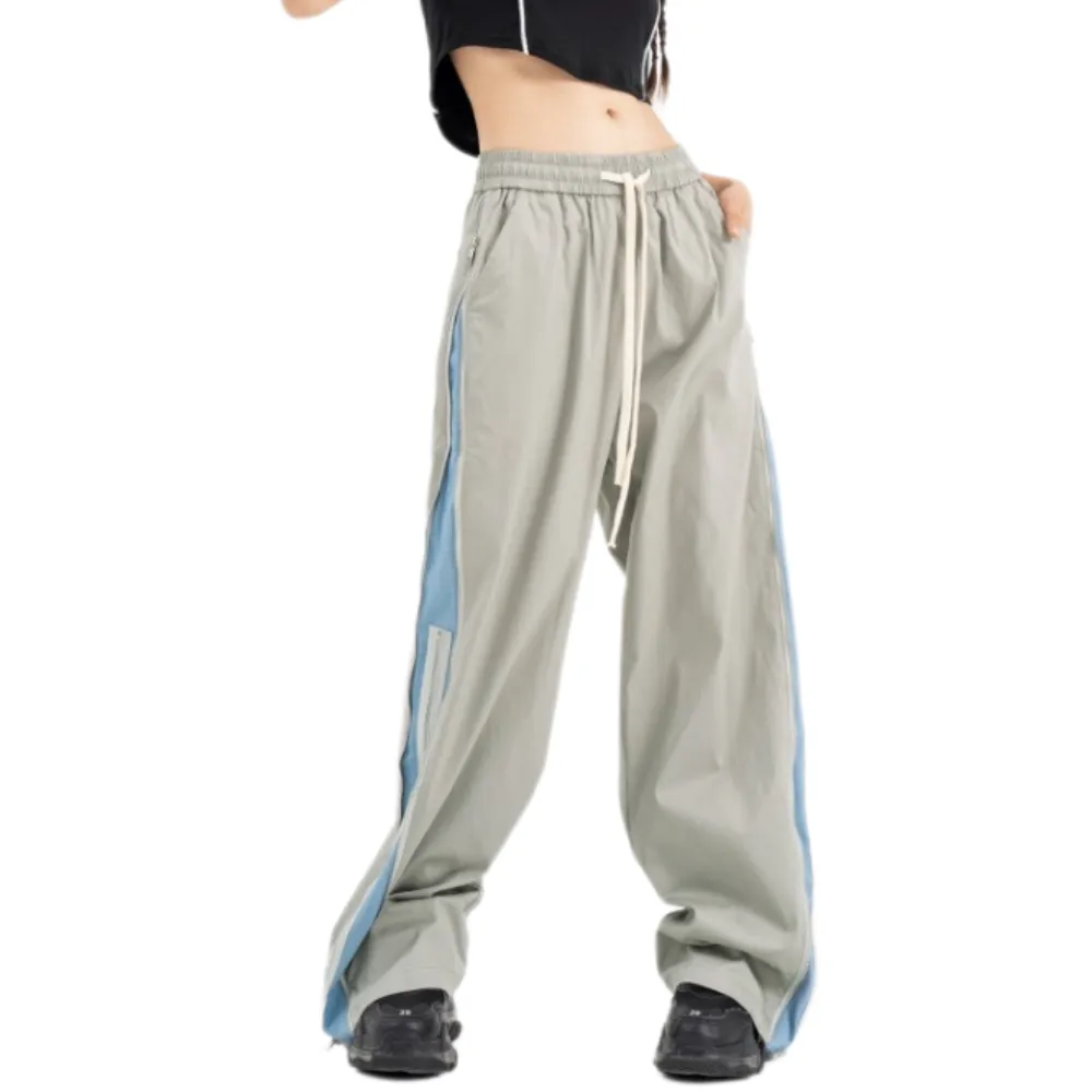 High Street Double Zip Loose Sweatpants
