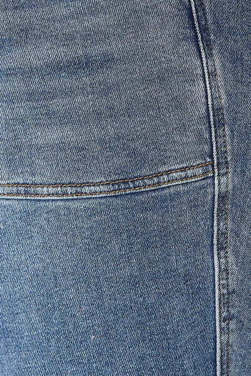 High Waist Drawstring Denim Pants