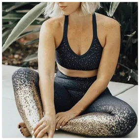High Waist Stretch Golden-plating Skinny Yoga Pants