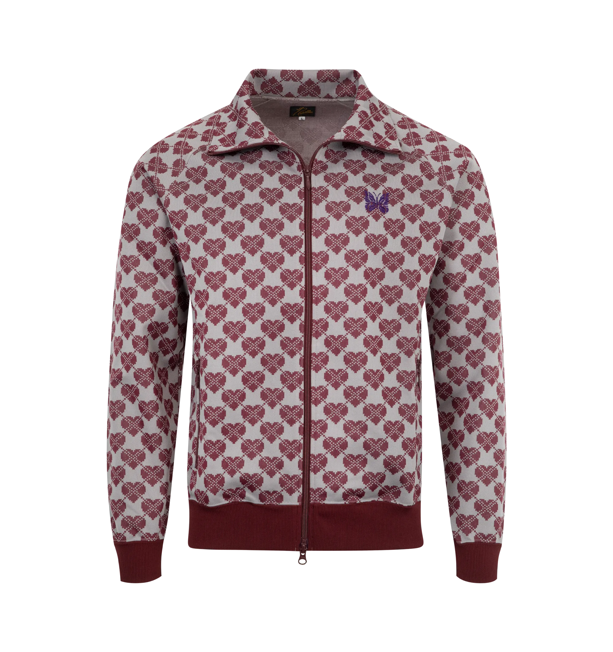 Jacquard Heart Track Jacket (Mens)