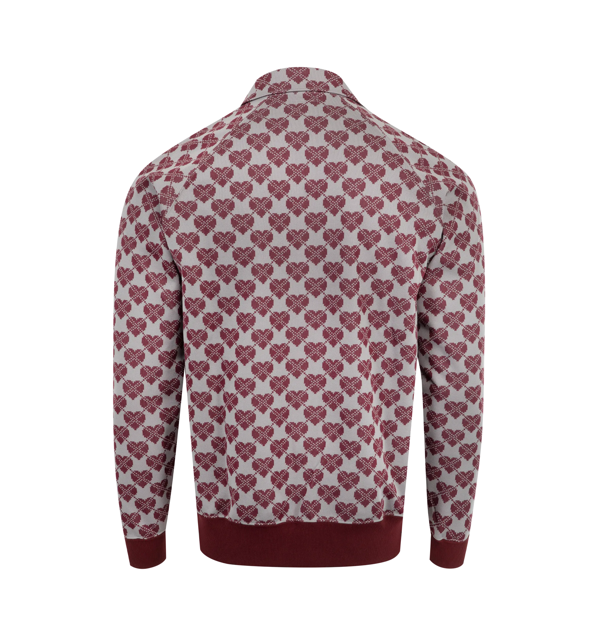 Jacquard Heart Track Jacket (Mens)