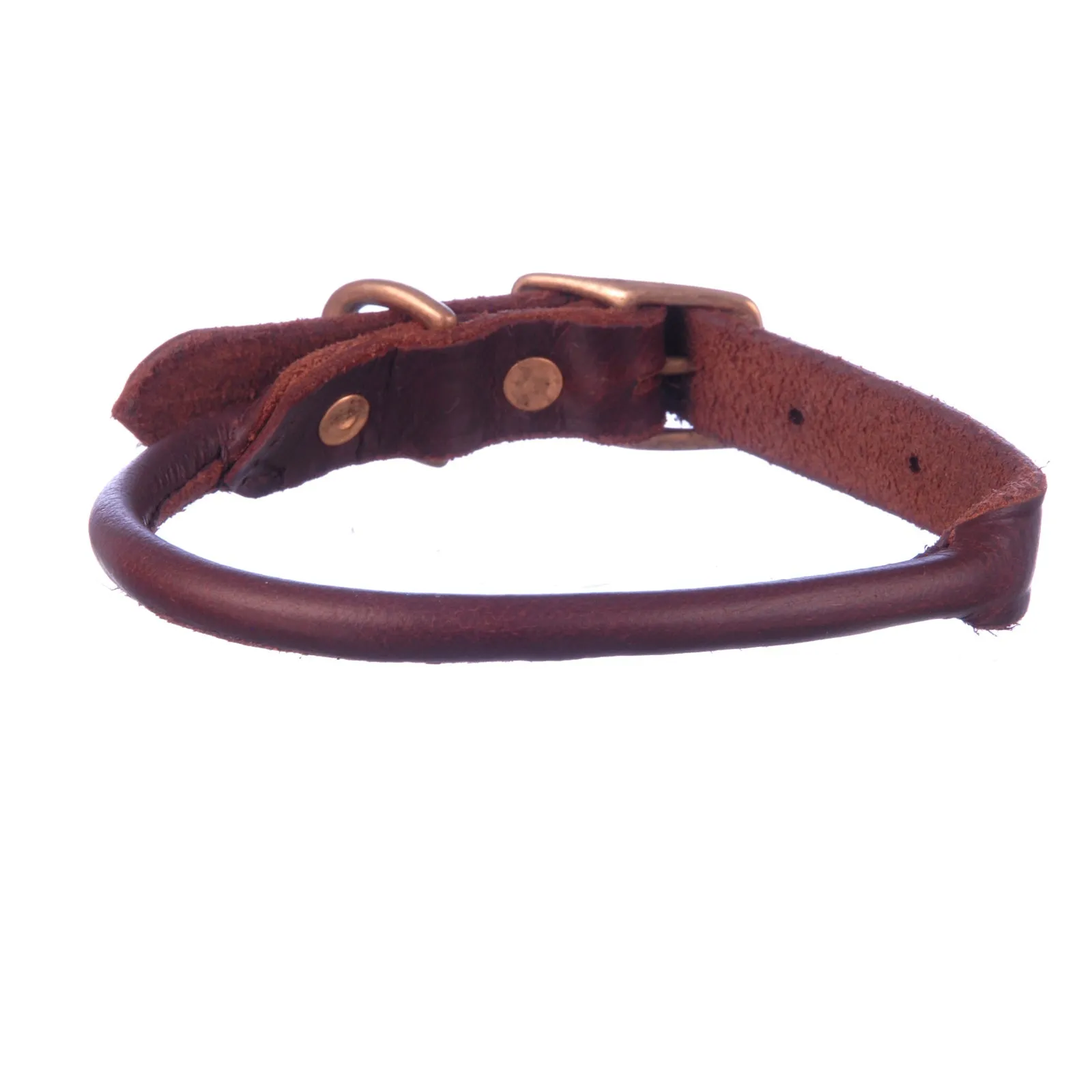 Jeffers Rolled Leather Dog Collars, 1" x 19"
