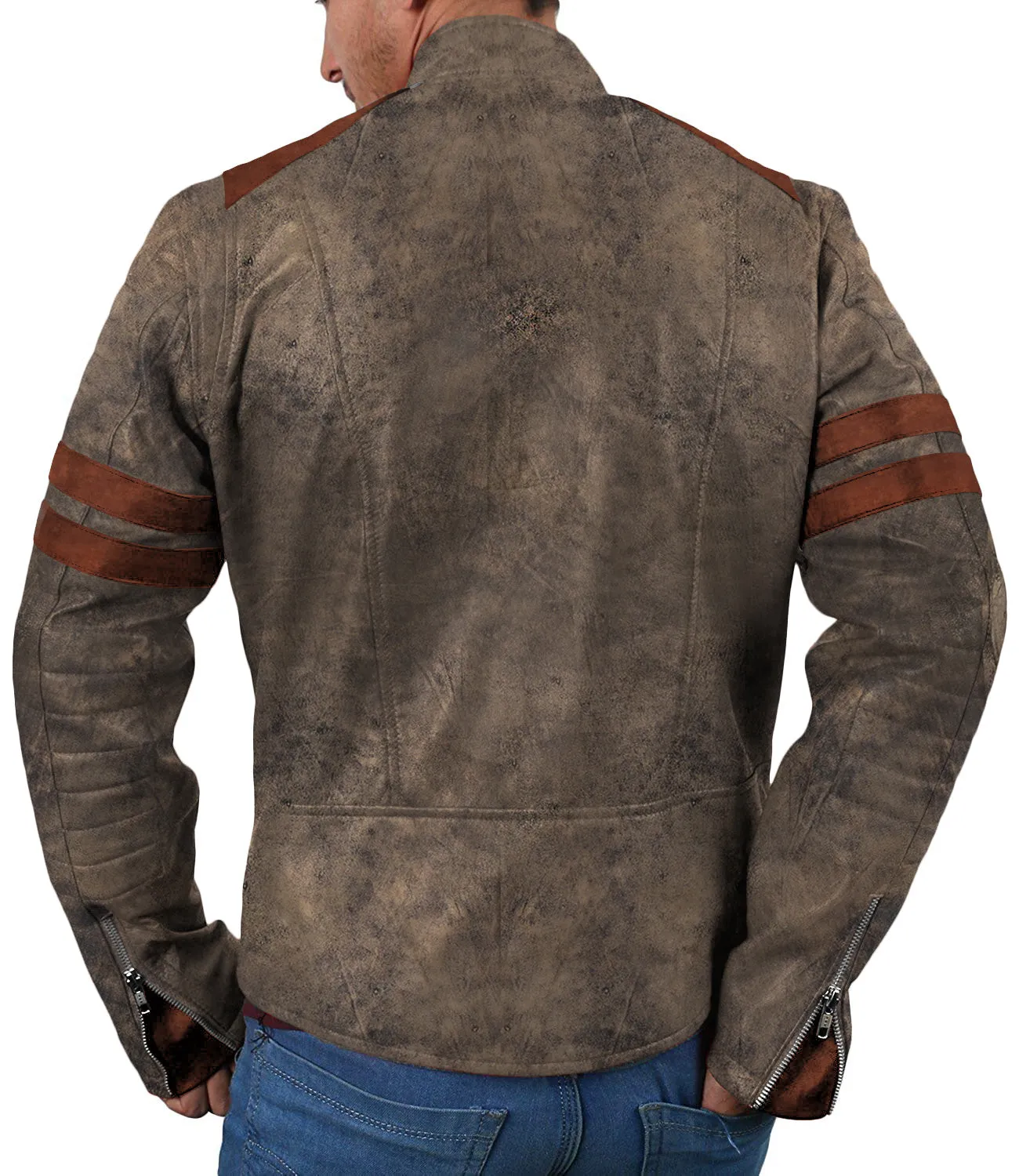 Leather Jackets Hub Mens Genuine Lambskin Leather Jacket (Black, Racer Jacket) - 1501005