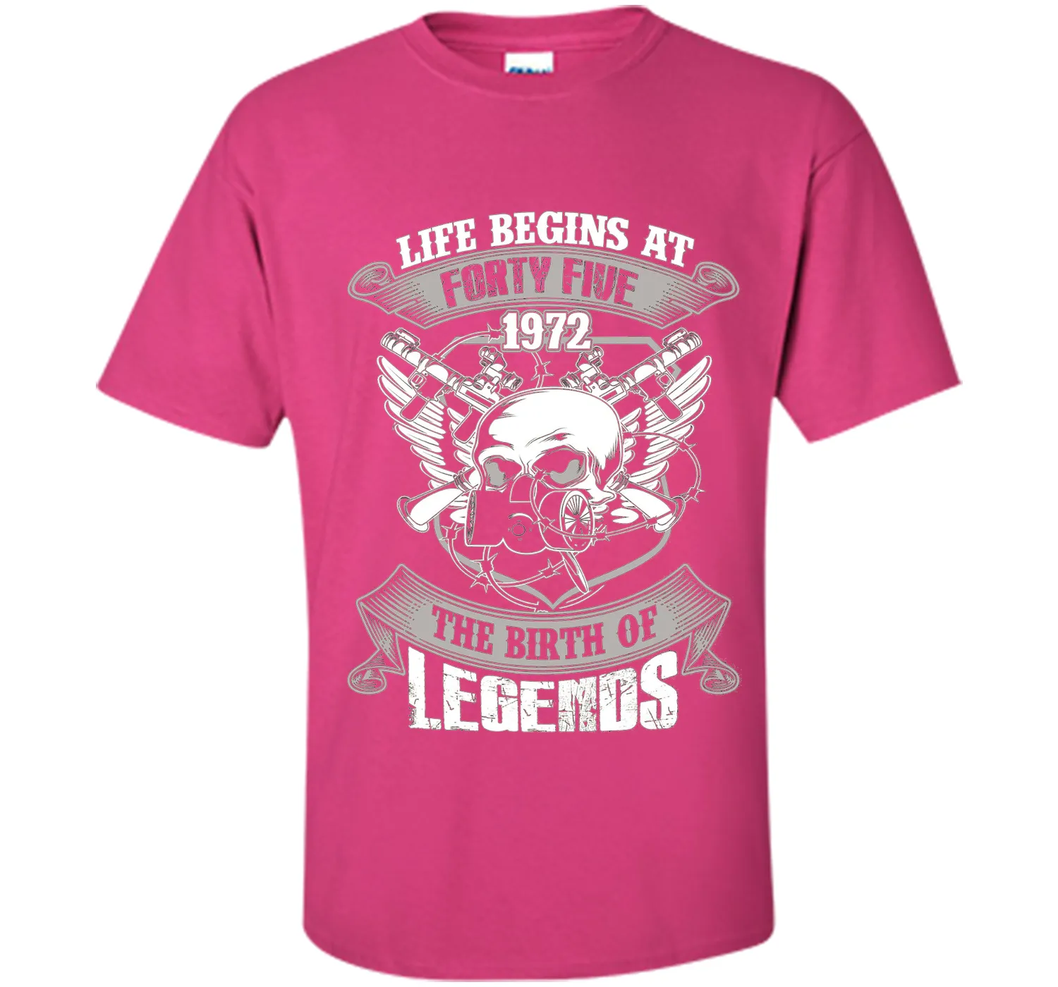 Life Begins At Forty-Five 1972 Birth Of Legends T-shirt cool shirt