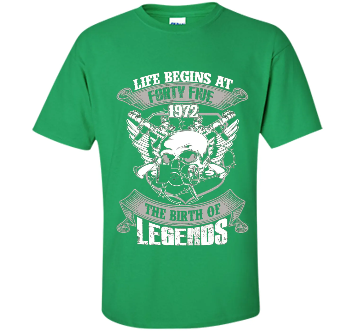 Life Begins At Forty-Five 1972 Birth Of Legends T-shirt cool shirt