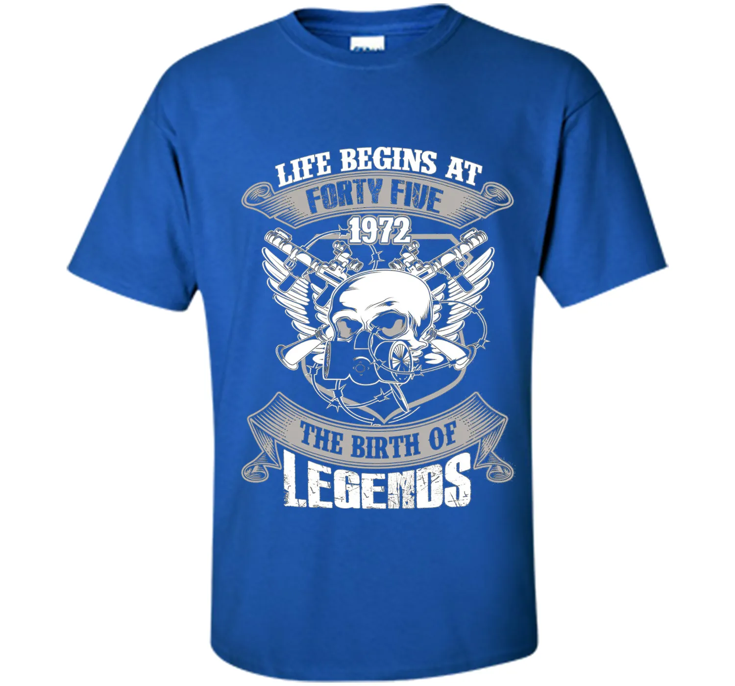 Life Begins At Forty-Five 1972 Birth Of Legends T-shirt cool shirt