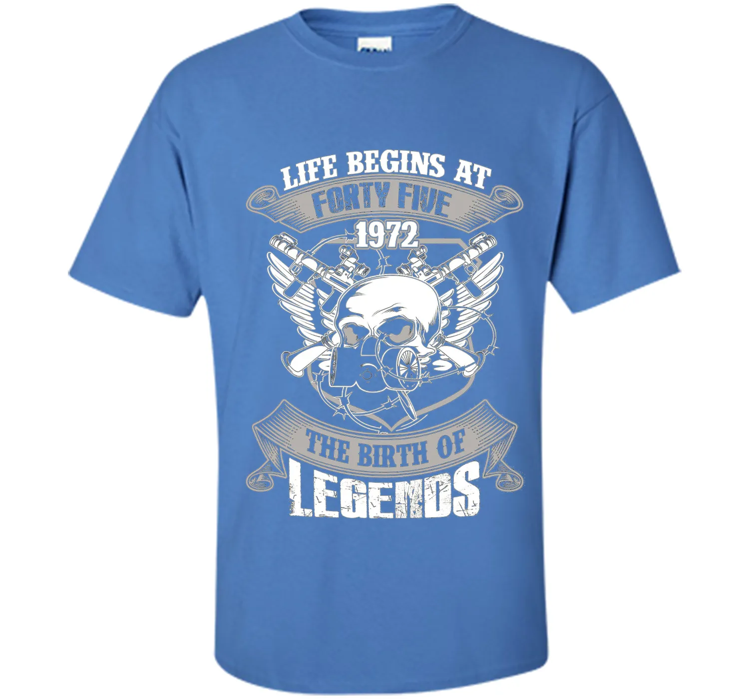 Life Begins At Forty-Five 1972 Birth Of Legends T-shirt cool shirt