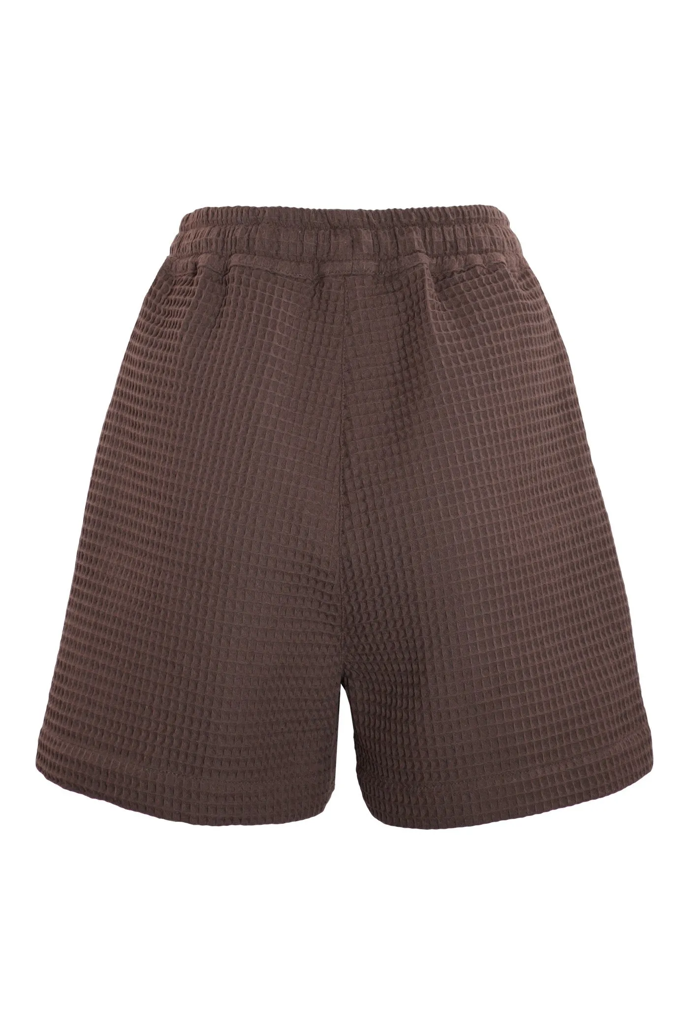 LIN High-Waist Shorts - Cocoa Waffle