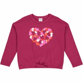 Long sleeve top- heart: Size 6Y