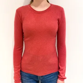 Lupin Pink Cashmere Crew Neck Jumper Extra Small