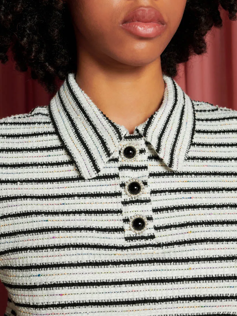 Magpie Stripe Polo Shirt