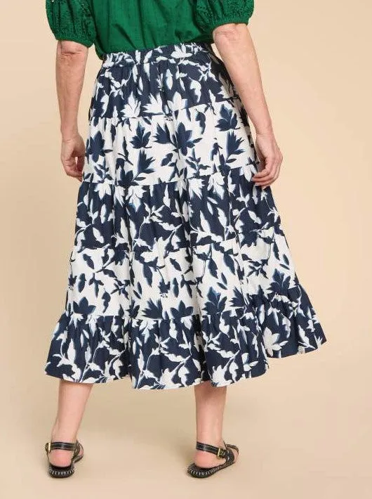 Mayra Print Midi Skirt