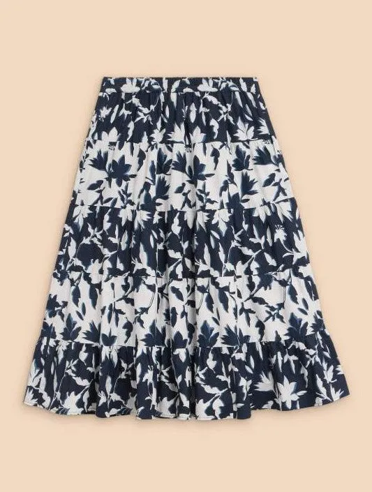 Mayra Print Midi Skirt