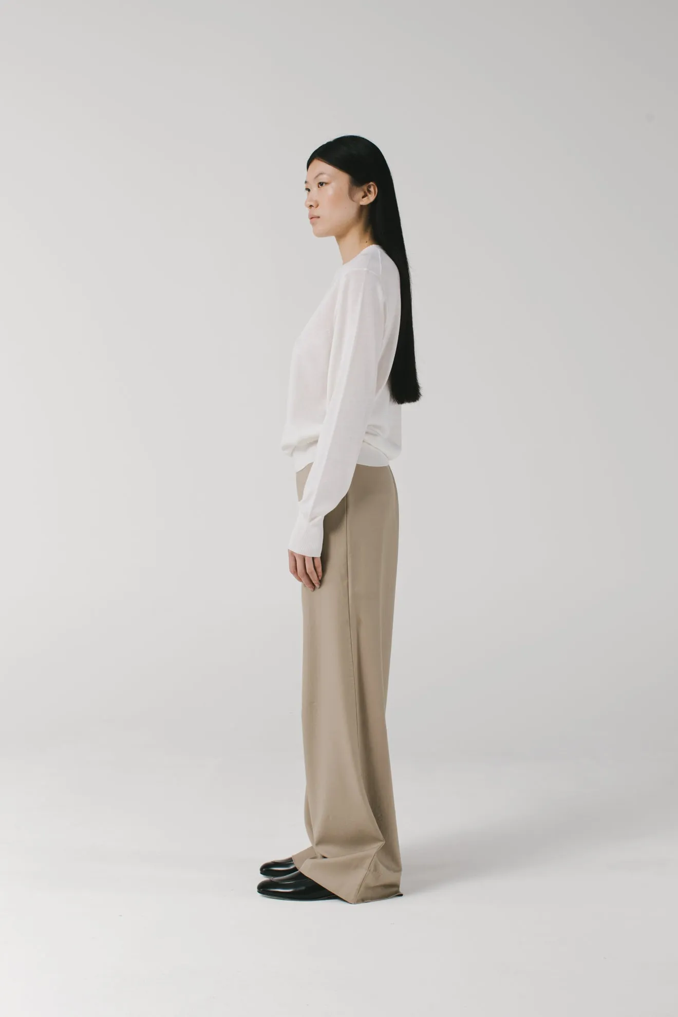 Merino Crew Knit Cream