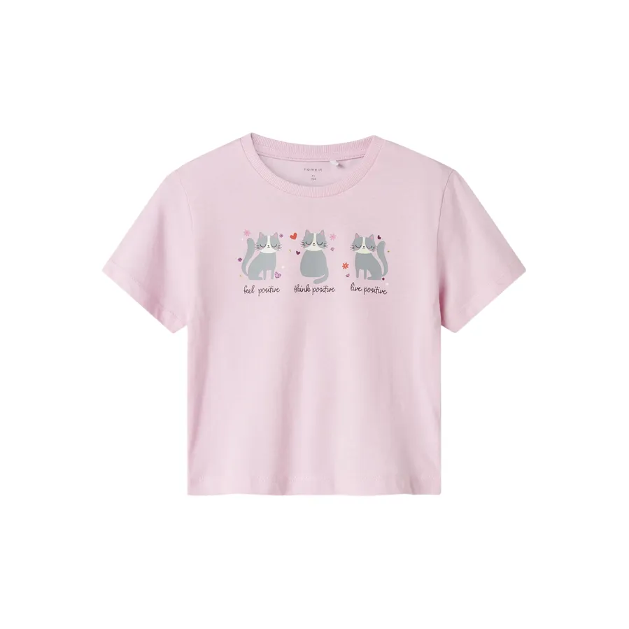 name it maglietta manica corta da bambina Betria 13238045 rosa