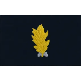 Navy Embroidered Collar Device: Dental Corp - embroidered on coverall