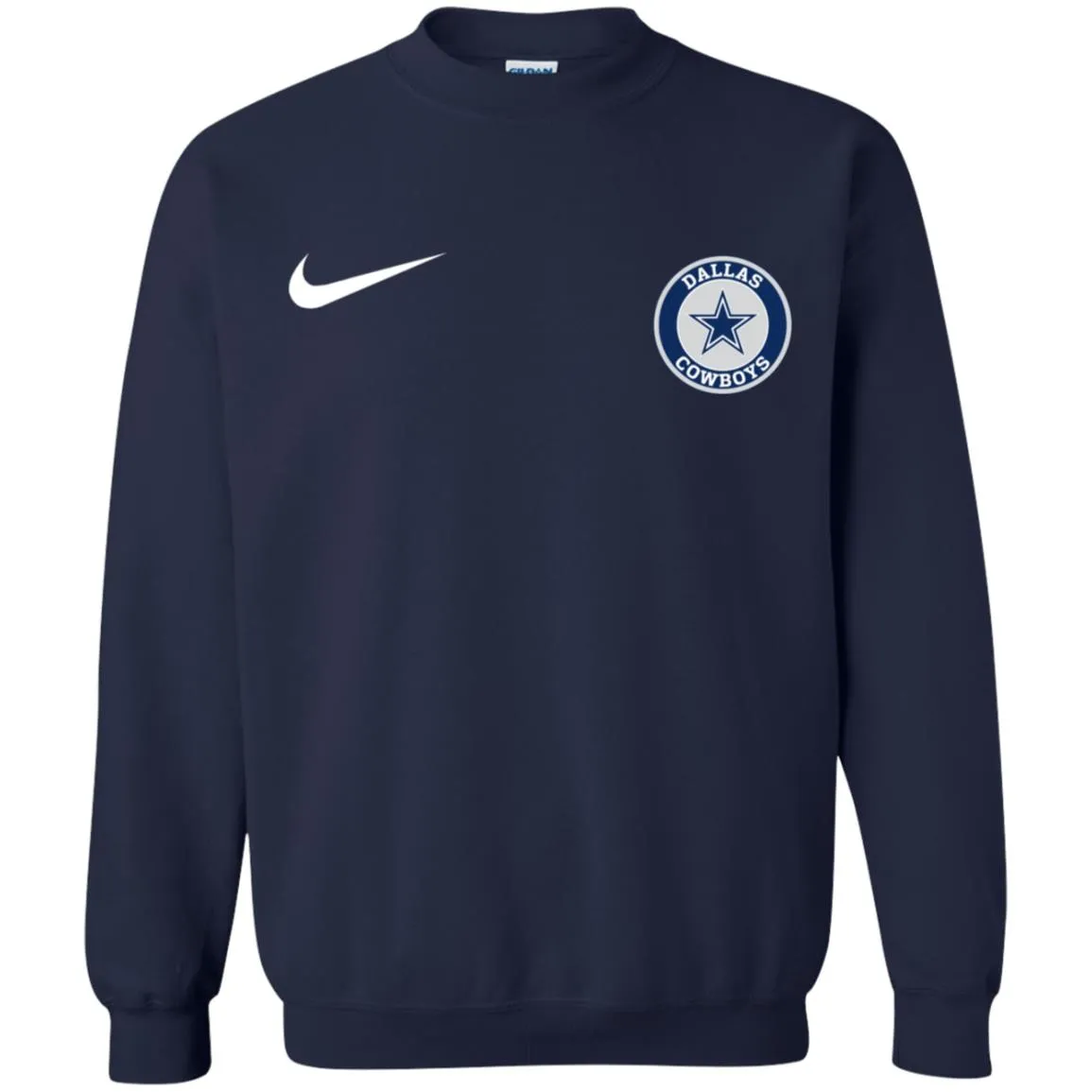 Nike Dallas Cowboys Nfl Football Unisex Crewneck Pullover Sweatshirt