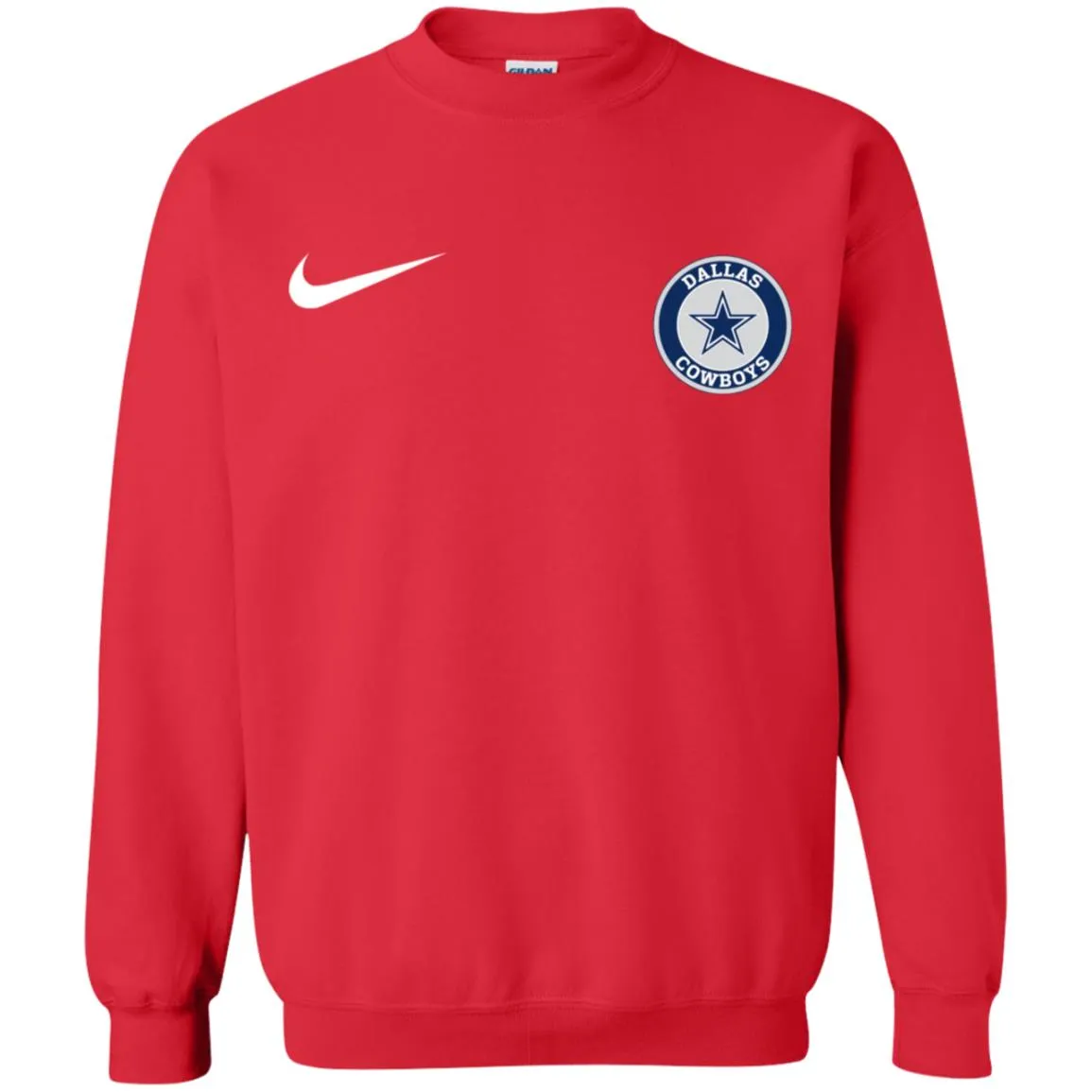 Nike Dallas Cowboys Nfl Football Unisex Crewneck Pullover Sweatshirt