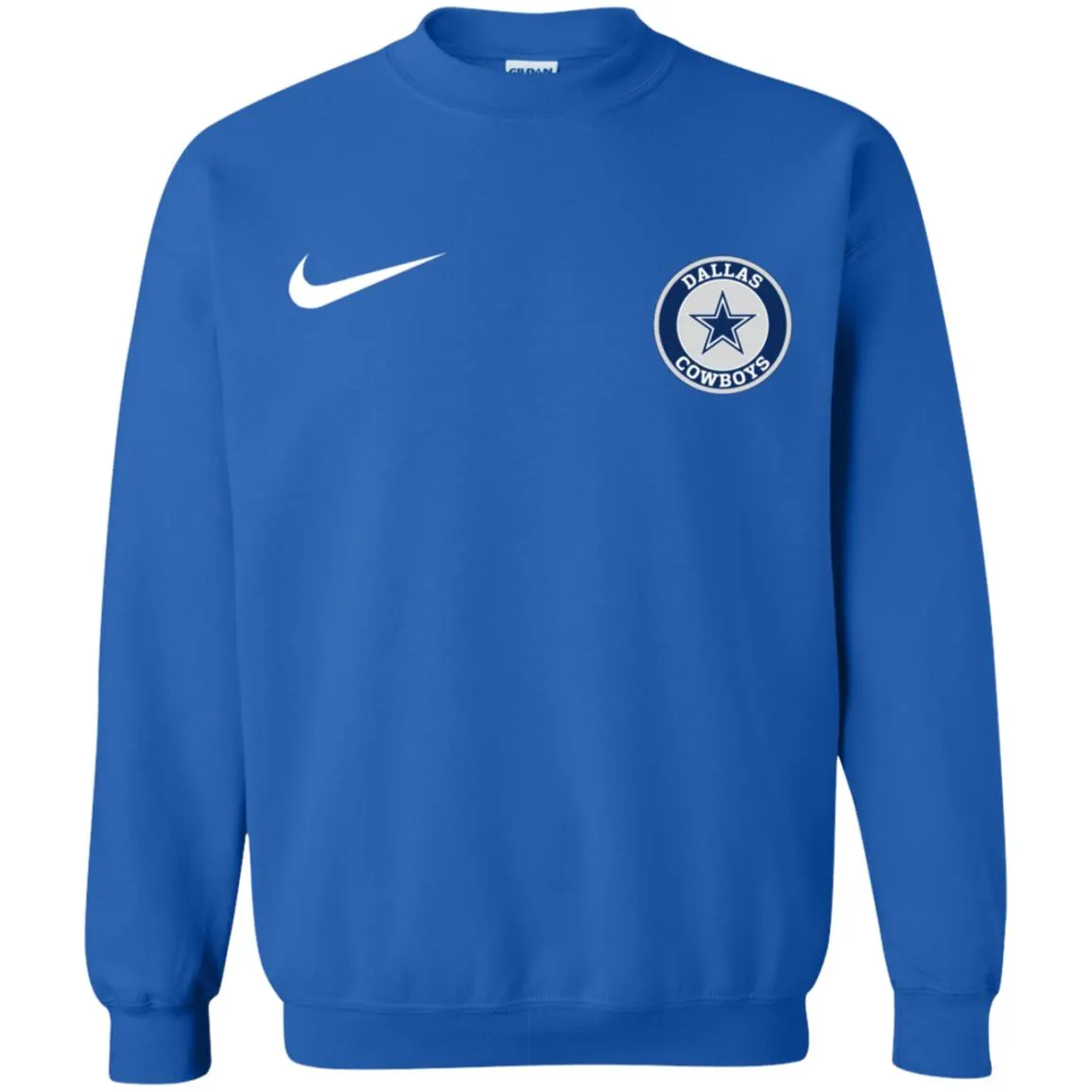 Nike Dallas Cowboys Nfl Football Unisex Crewneck Pullover Sweatshirt