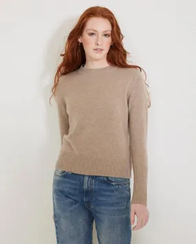 Not Monday Jane Cashmere Crewneck Latte