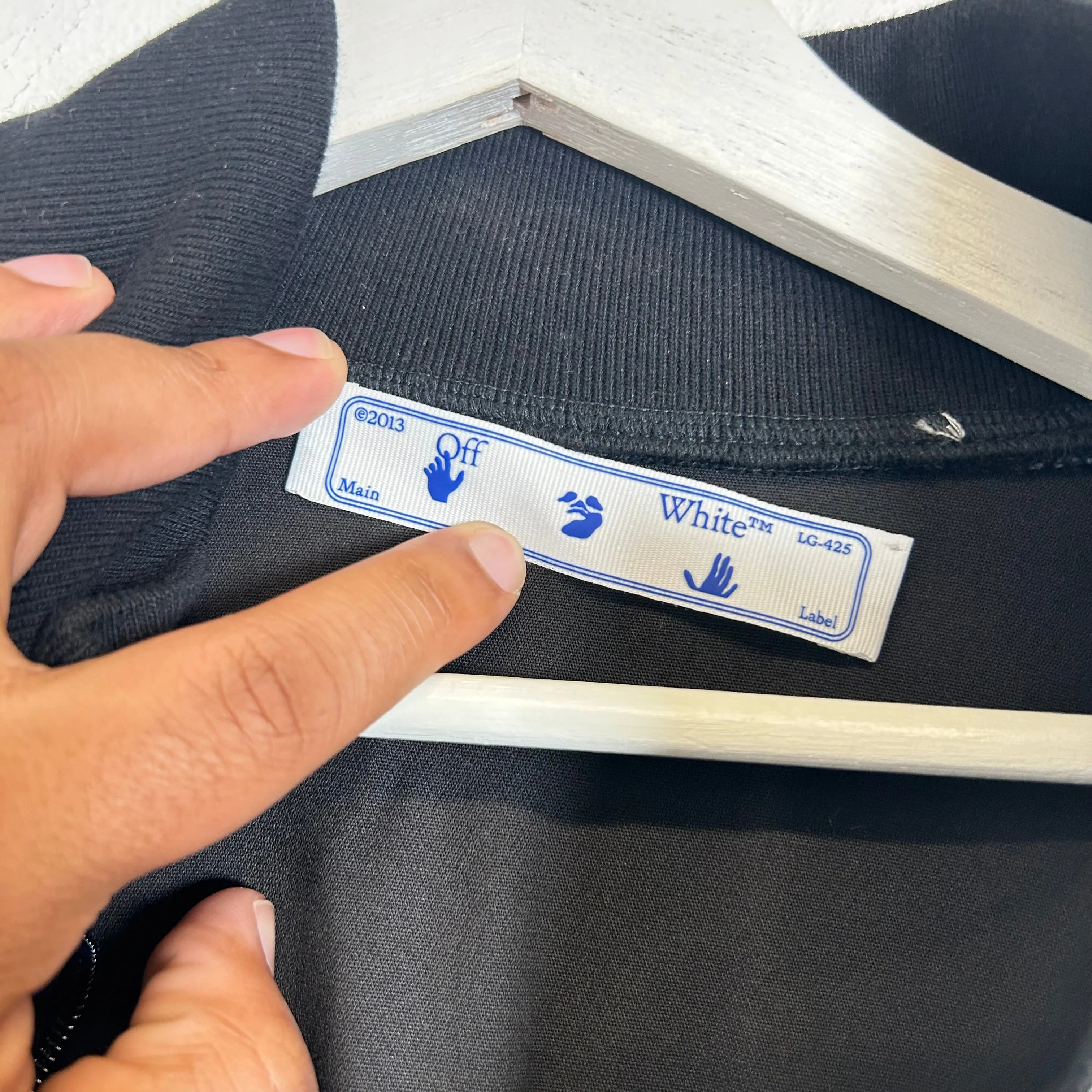 Off-White Embroidered Logo Track Jacket Size XL
