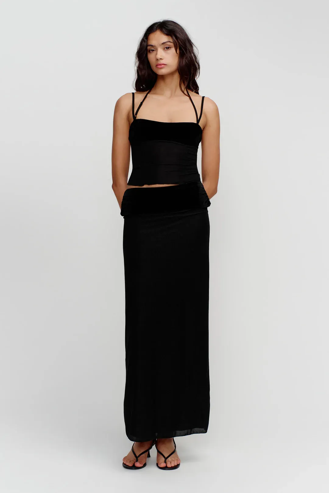 Ownley Mischa Midi Skirt - Black