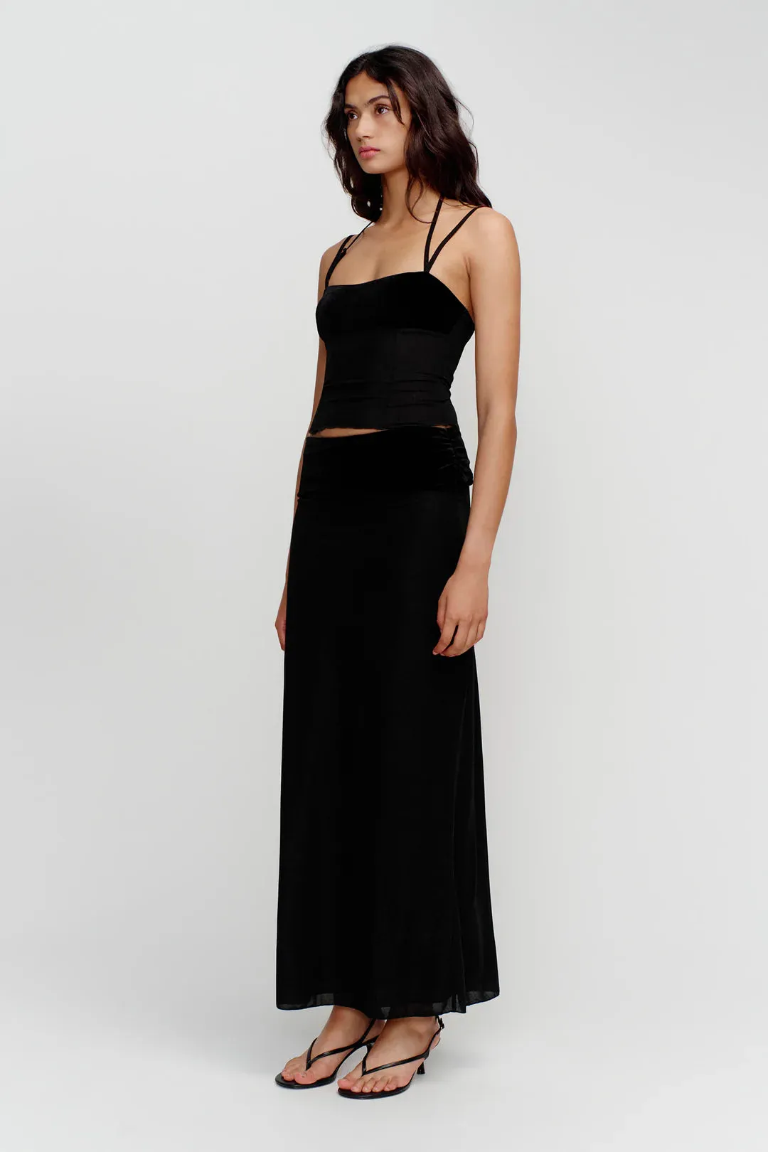 Ownley Mischa Midi Skirt - Black