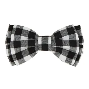 Pet Bow Ties - Black Buffalo Check