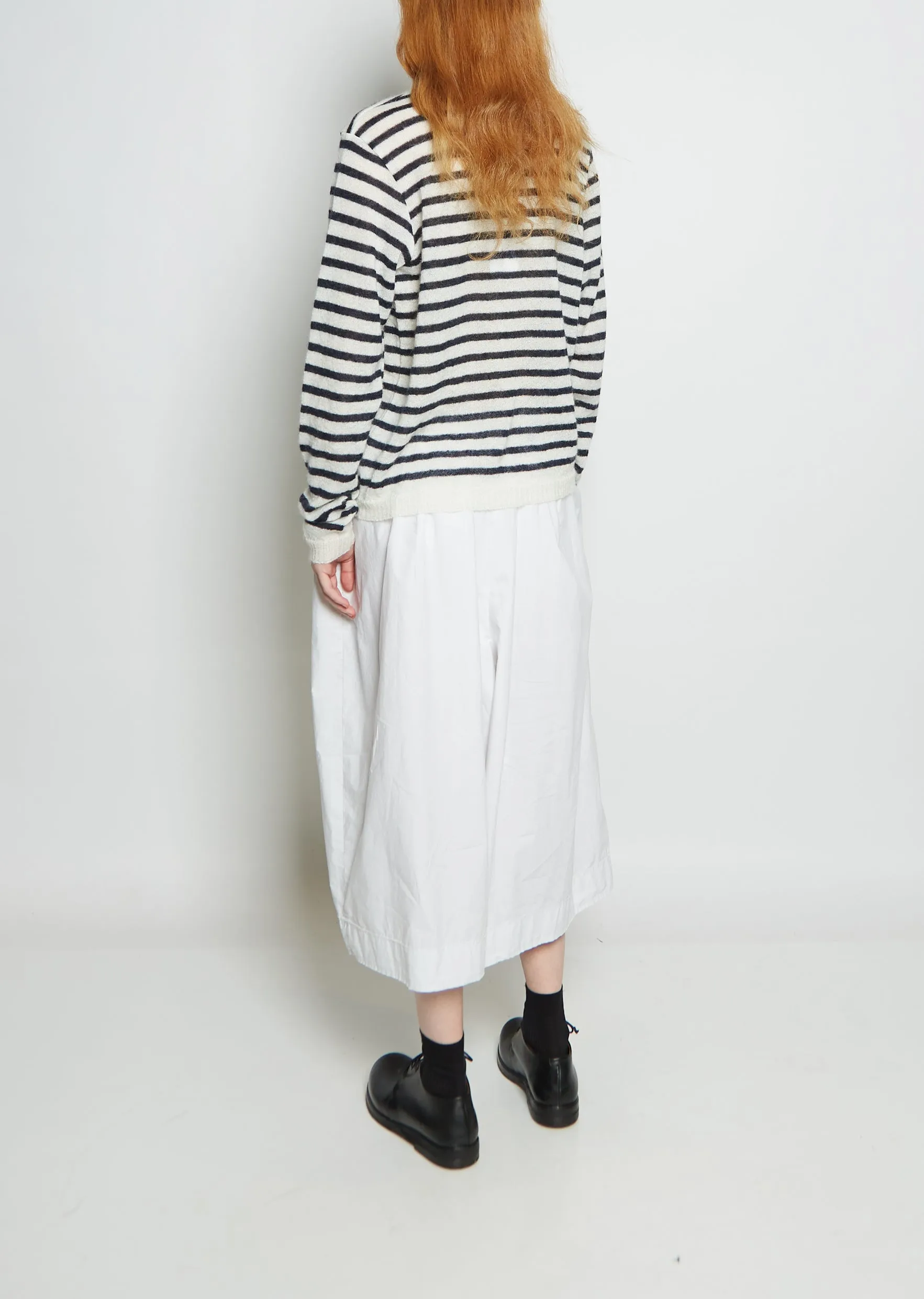 Petit Stripe Mohair Blend Sweater