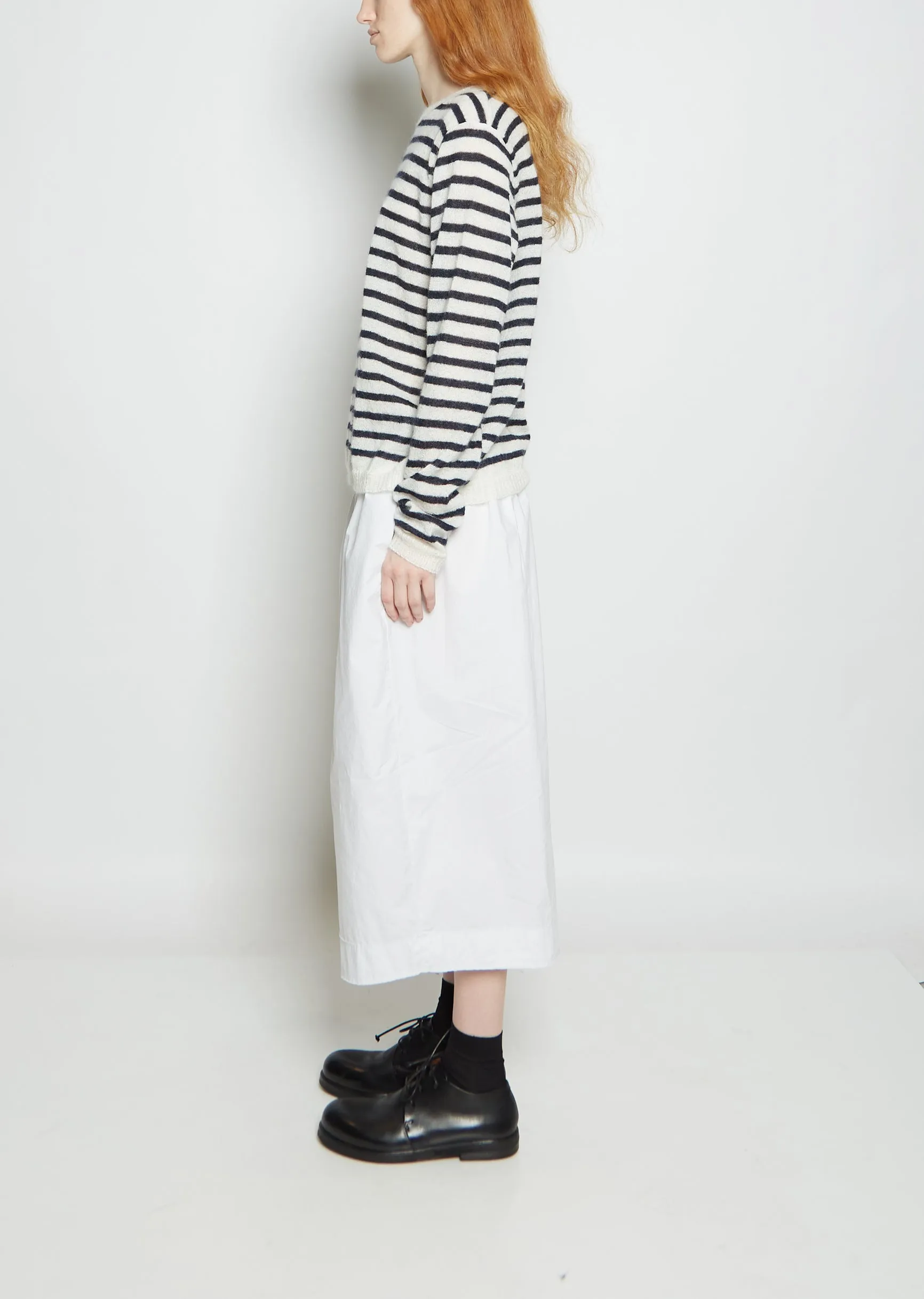 Petit Stripe Mohair Blend Sweater