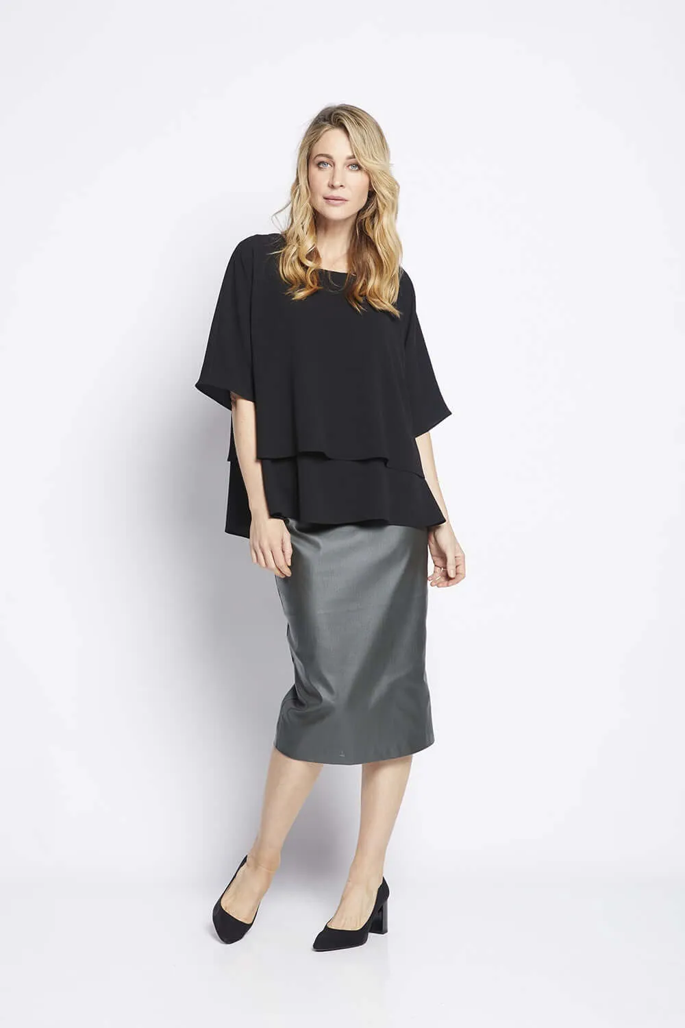 Philosophy MINX Pencil Skirt in Black