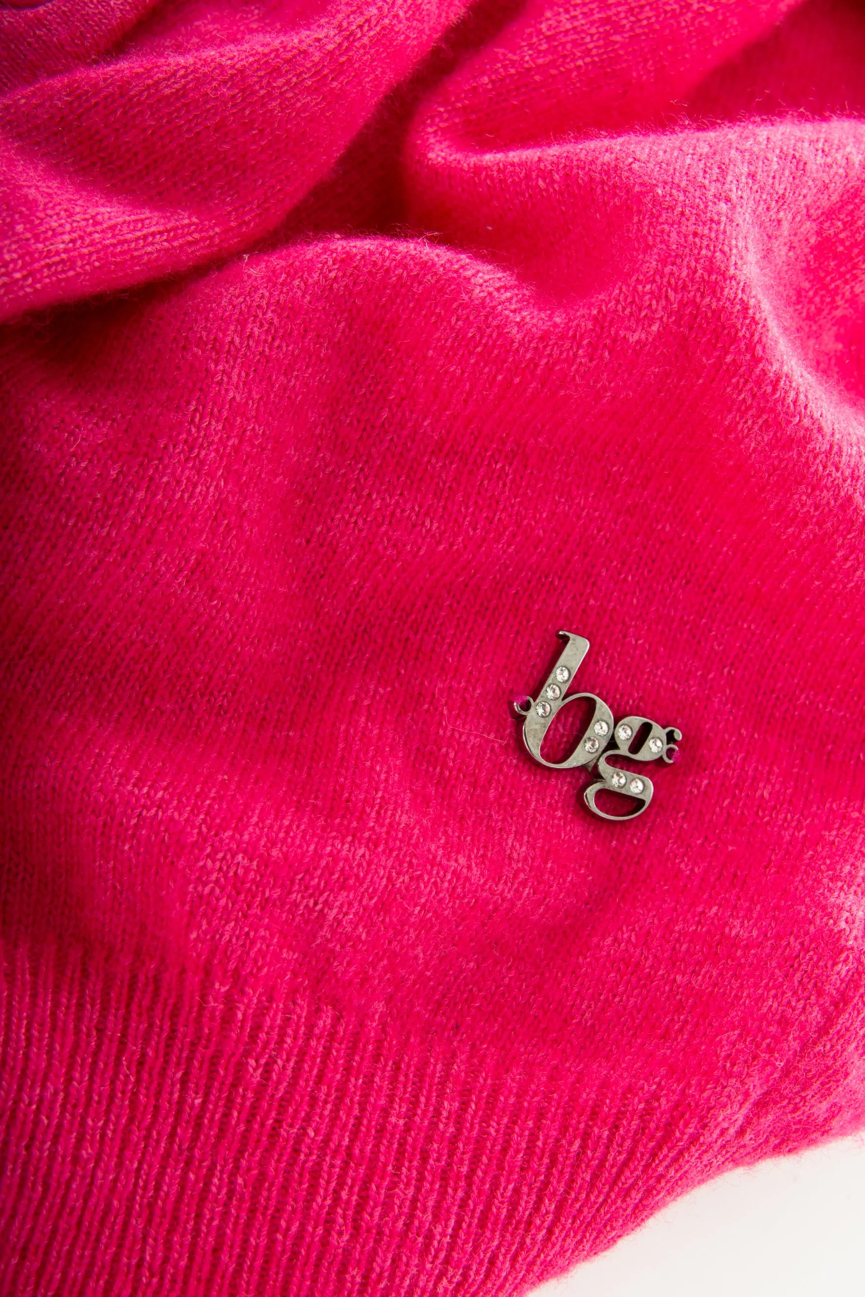 Pink Fur Collar Cardigan