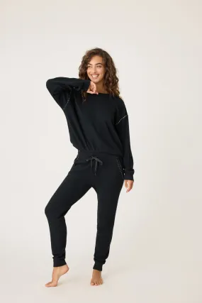 P.J. Salvage Cross Stitch Banded Pant
